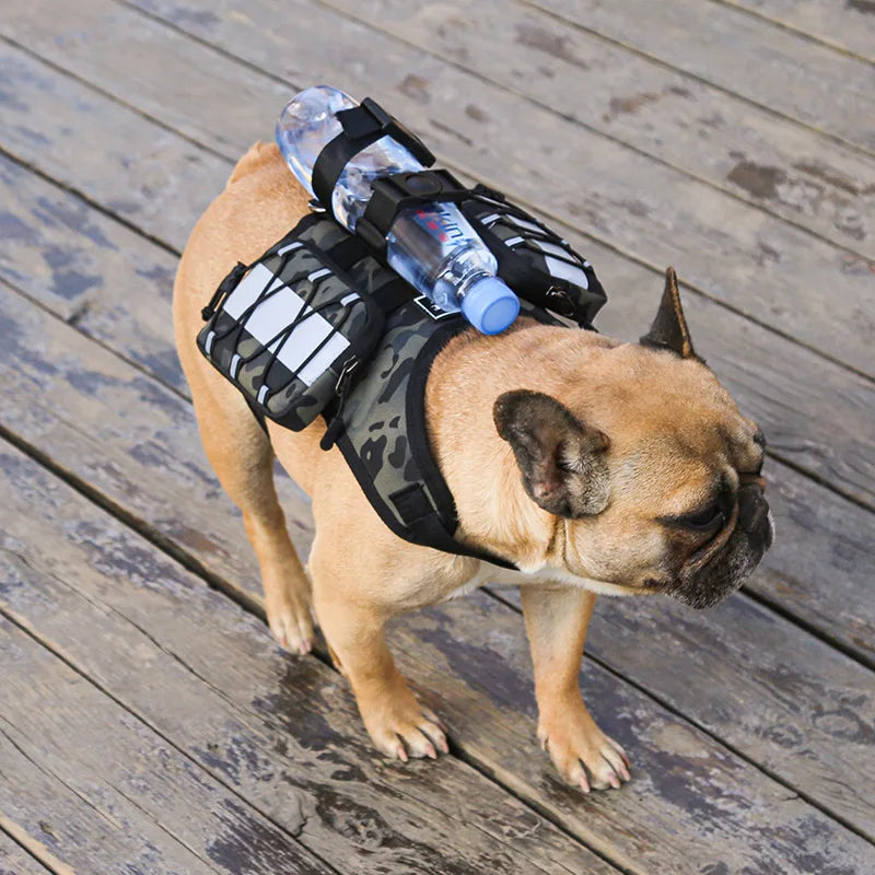 Pet Supplies Dog Backpack for Hiking Camping Travel Waking Saddle Bag for Small Medium Dog Waterproof Tactics Pack